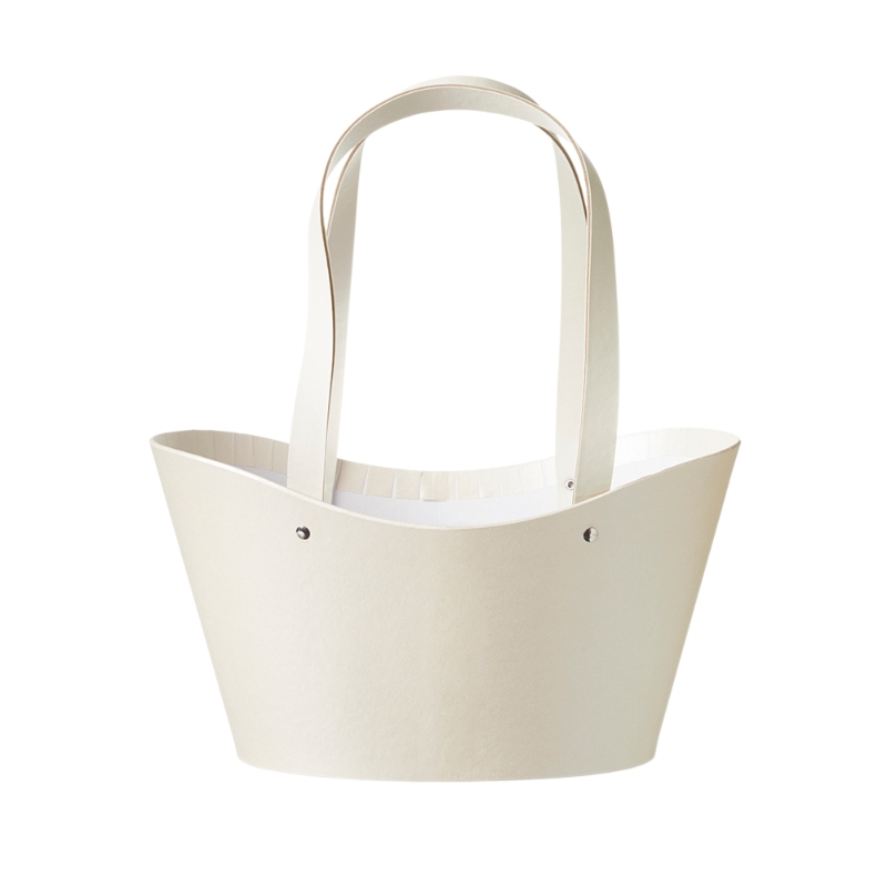 lg null napier basket lined cream