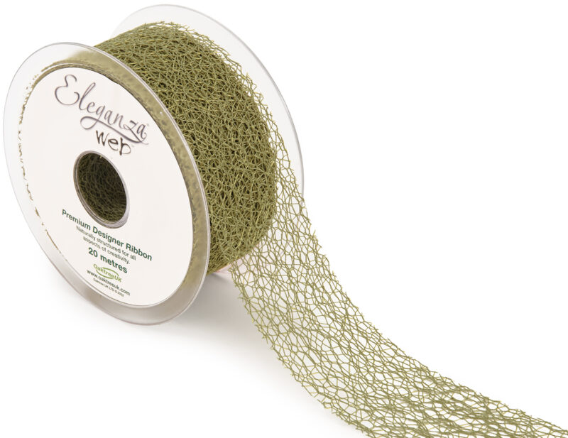 224924 Eleganza Web Ribbon 50mmx20m No93 Eucalyptus