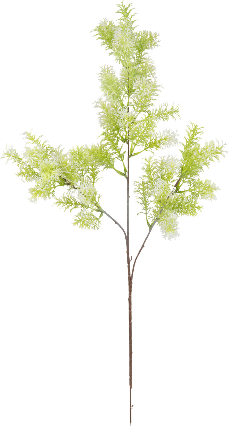 504734 Eleganza Foliage Spray 72cm Stem White Green (1)