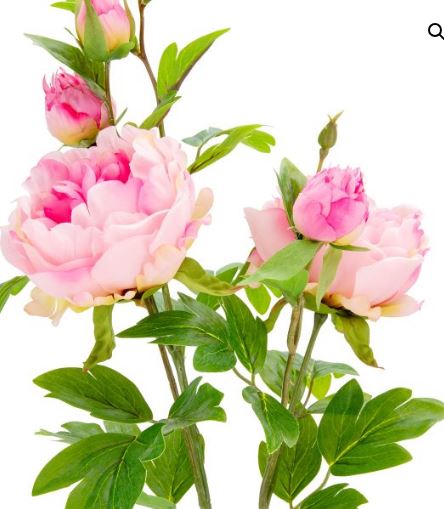 Peony spray light pink