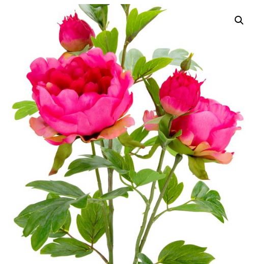 peony spray dk pink